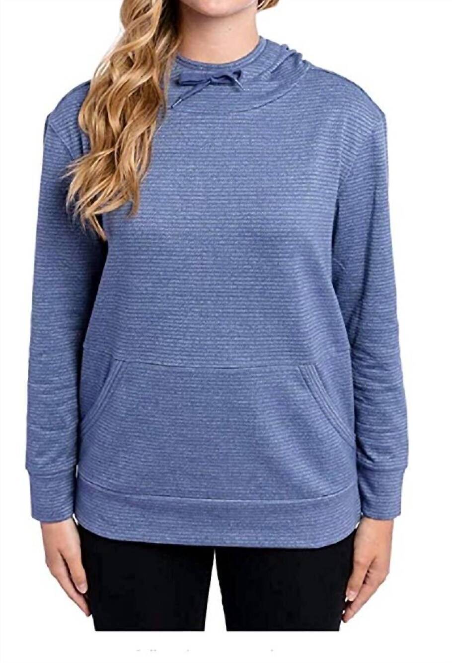 NEW CHAMPION prench terry long sleeve hoodie in light blue